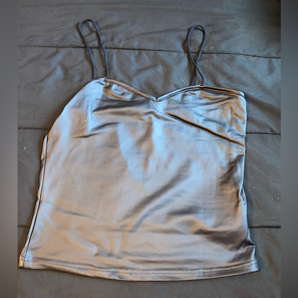 Shein Large Leather Tank Top